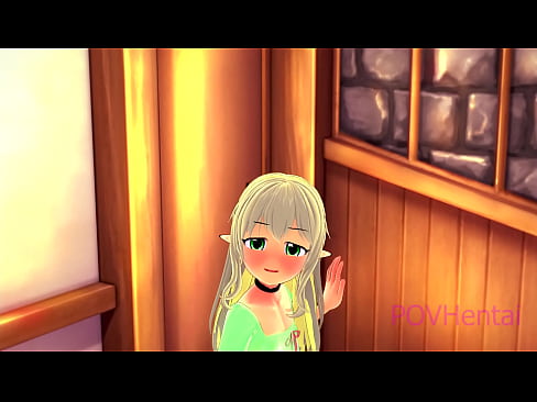 ❤️ (ໃສ່ກັບດັກ) Elvish maid ຊ່ວຍໃຫ້ທ່ານລ້າງຫນ້າຂອງທ່ານ. ໜັງໂປ້ ຢູ່ພວກເຮົາ ️❤